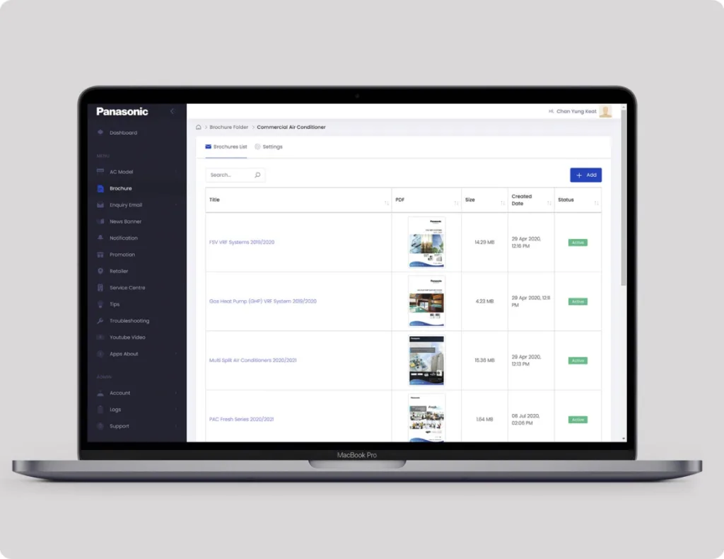 Web Application Interface