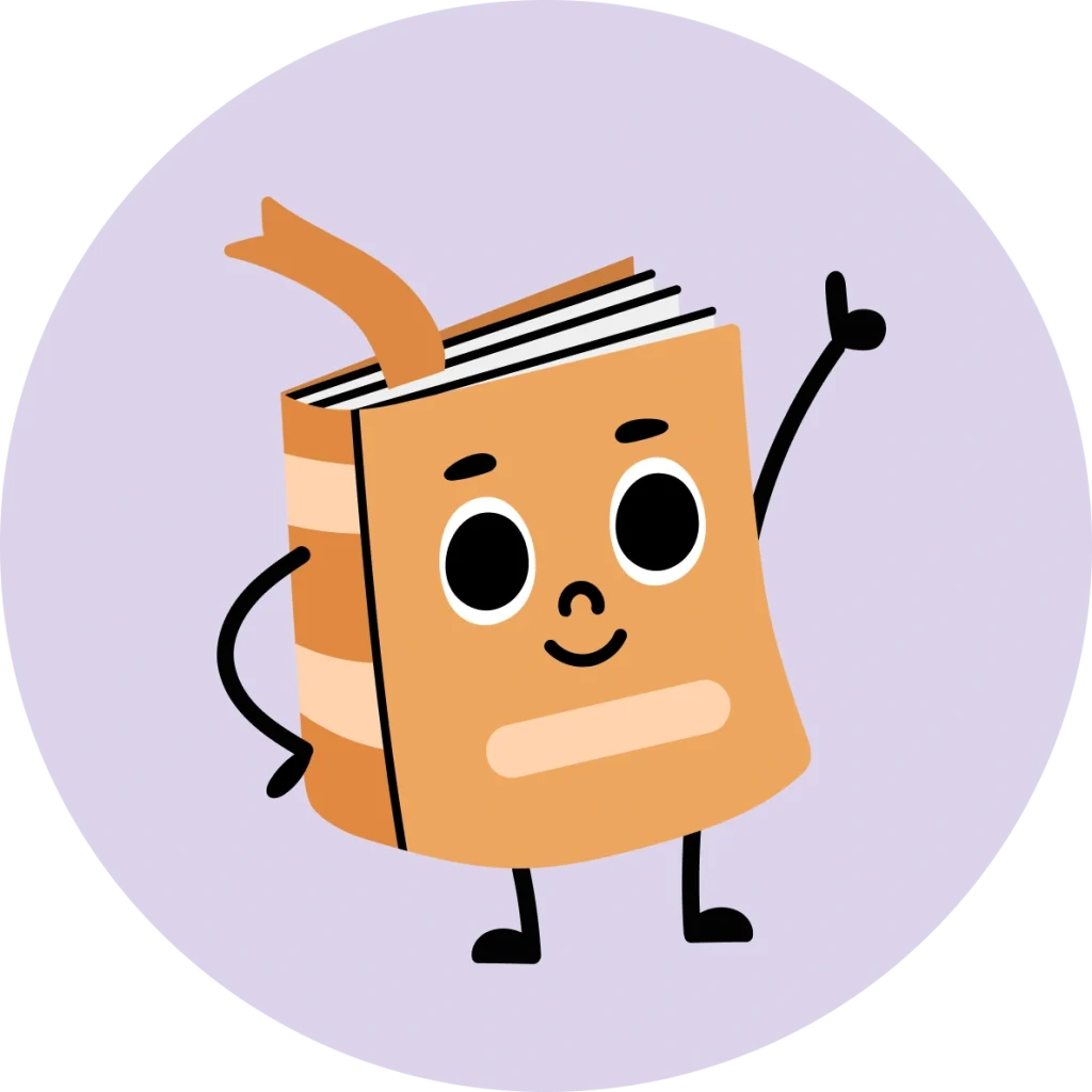 Smiling Book With A Thumbs Up