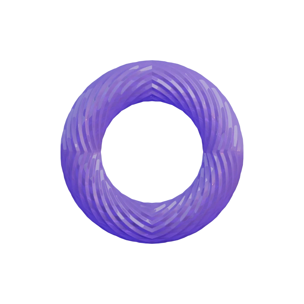 Circular Shape Abstract In Purple Colour