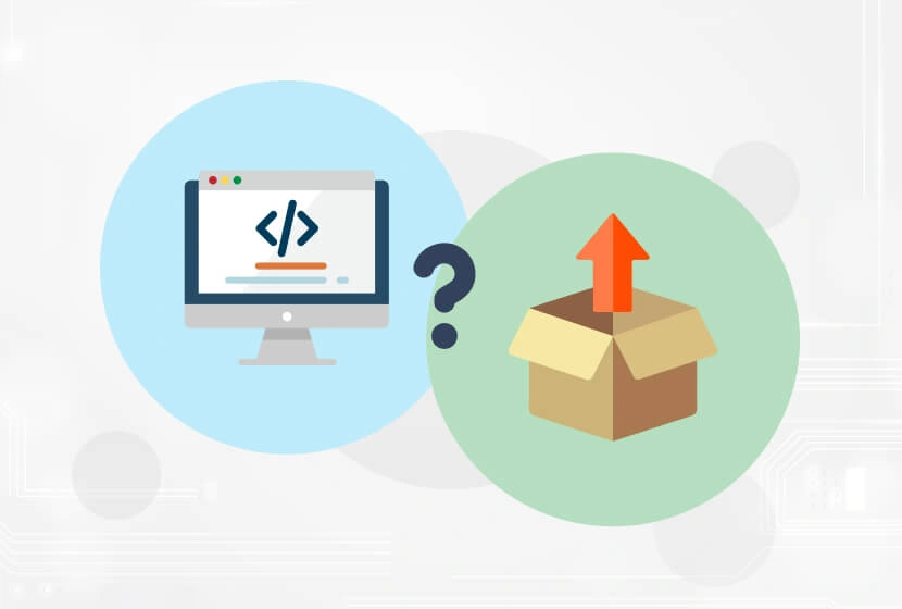 A comparison between custom software and off-the-shelf software