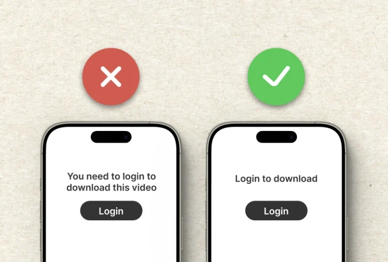 Tips on writing a good UX writing.