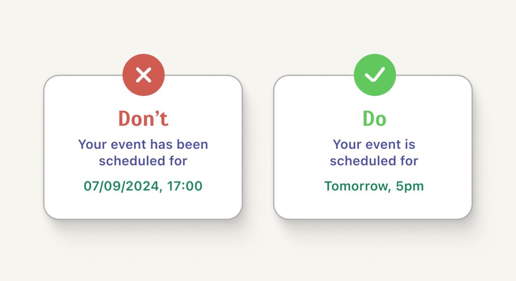 Simplify numerical prompts.