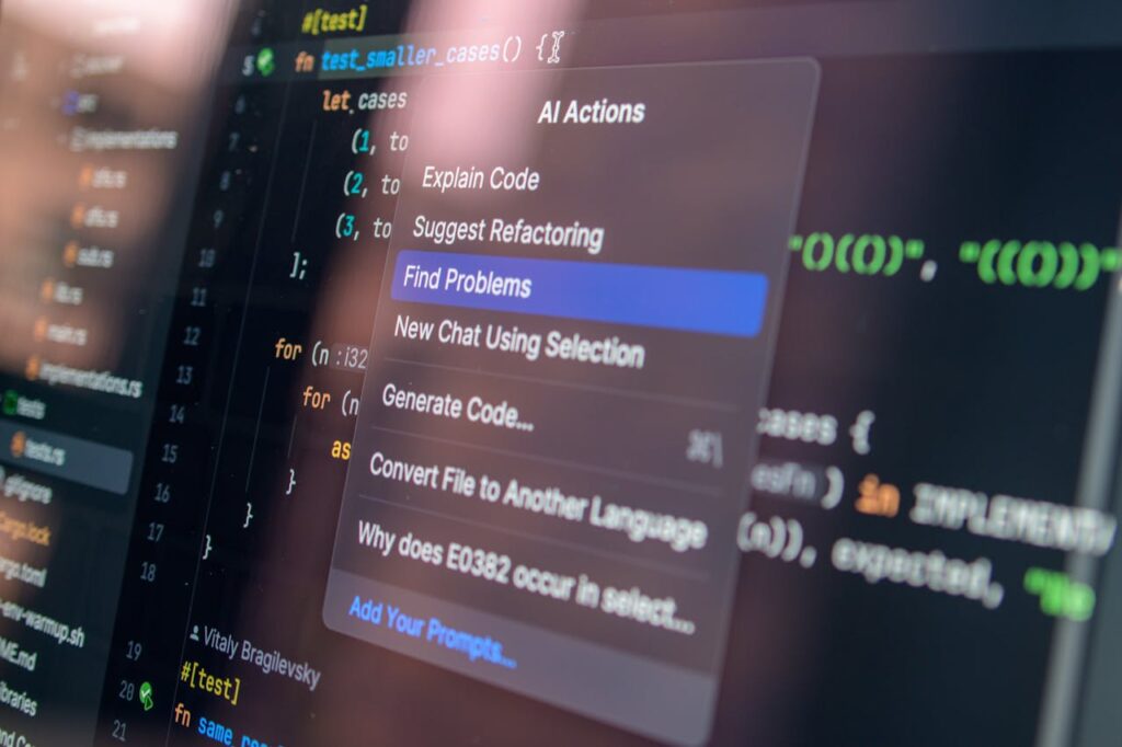 A close-up screen showing code debugging tools, highlighting the problem-solving and optimisation process in Android app development services in Malaysia.